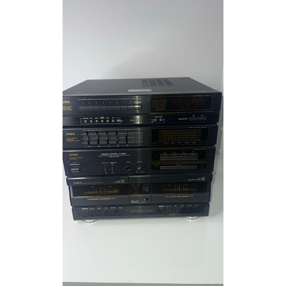 Aiwa CX-790U Stereo Cassette Receiver and Radio Tested and Works
